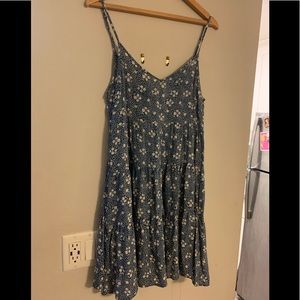 Short dress with thin adjustable straps